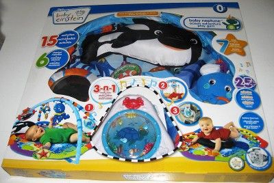 New Baby Einstein Deluxe Play Gym Activity Toy Mat Neptune Ocean 