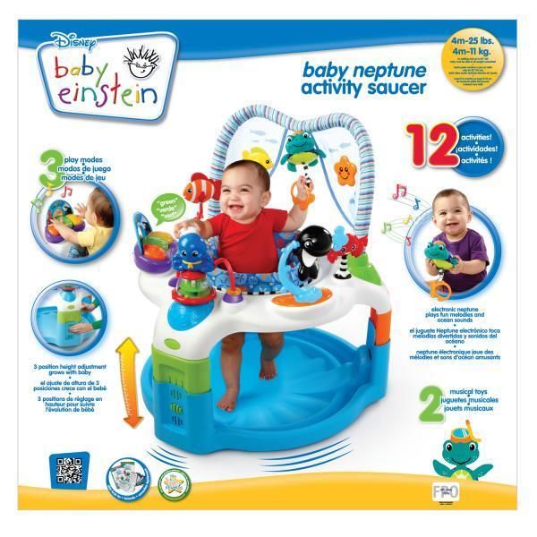 BABY EINSTEIN NEPTUNE ACTIVITY CENTER SAUCER EXERSAUCER GYM NEW