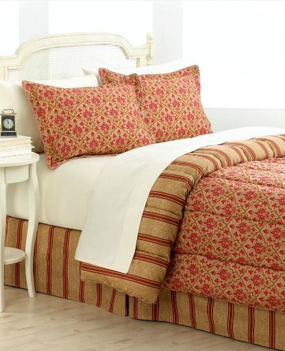 RALPH LAUREN   Briarleigh Red Multi 2p King Comforter Set NP