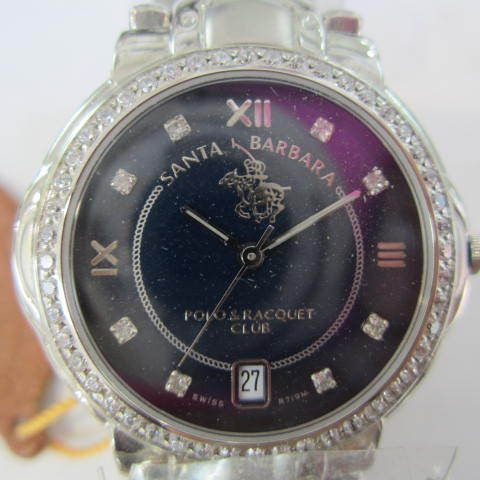 Santa Barbara Ladys Watch Quartz Polos Racquet Club Sapphire Crystal 