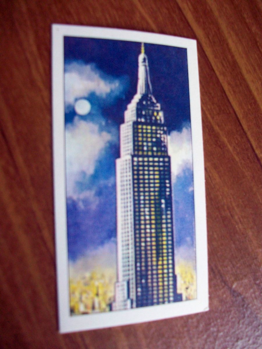 1960 Barratts Wonders Of The World Card #19 NMT MT Empire State 