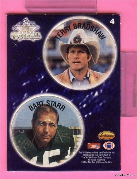 AE 1994 NFL Terry Bradshaw Bart Starr Pogs