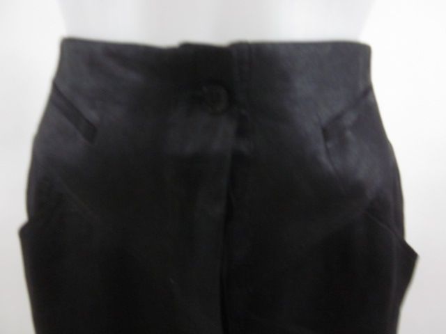 you are bidding on a basile black linen above knee skirt in a size 40 