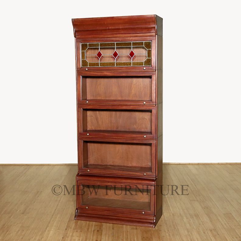 Shelf Solid Mahogany Barrister Bookcase Curio Display JC125 Y