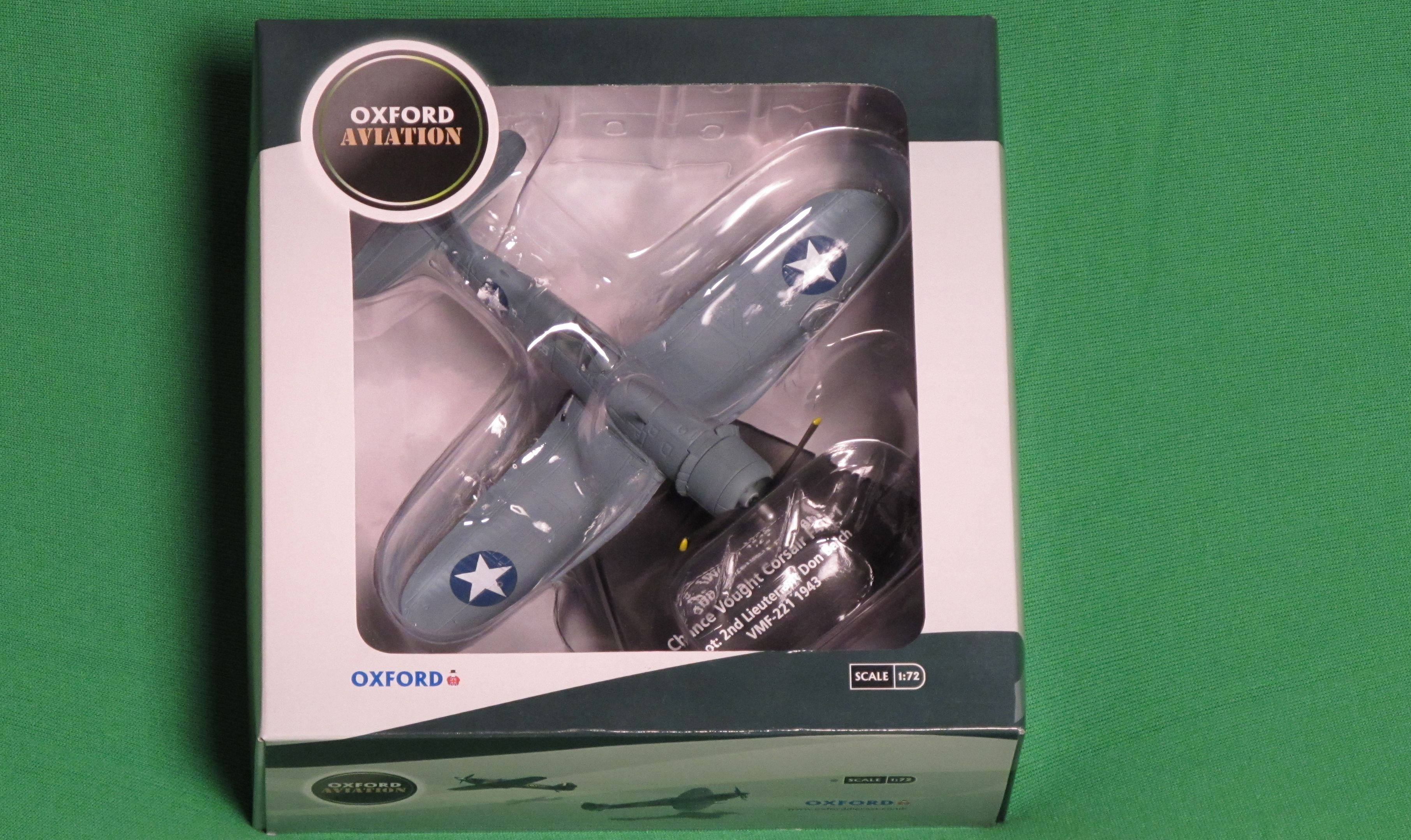 Oxford Diecast Chance Vought F4U Corsair WW2 USN Airplane 1 72 Ships 