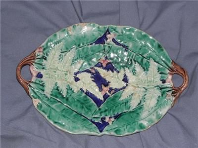 vintage majolica platter 11 1 2