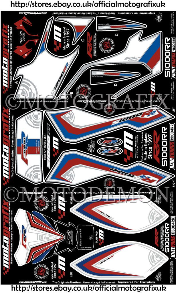   09 Motografix Rear / Knee & Front Number Board Kit 3D Gel Protector