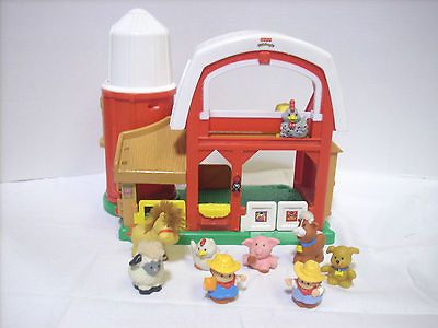 fisher price little people farm barn animal sound musical silo toddler 