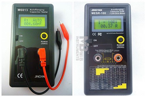 Capacitor Capacitance Cap ESR Meter Tester Combo DMM MESR 100 + JY6013 