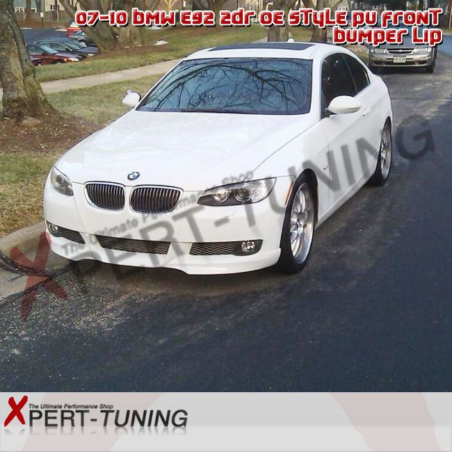 07 09 BMW E92 330I 335I MTEC FRONT BUMPER LIP + CARBON FIBER SHEET 15 