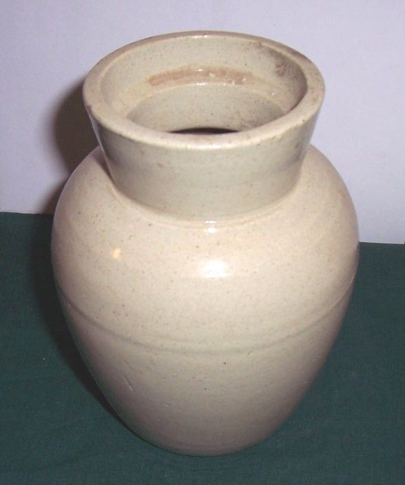 SNUFF JAR / CROCK   WEYMANS beige stoneware 6 found in old logging 