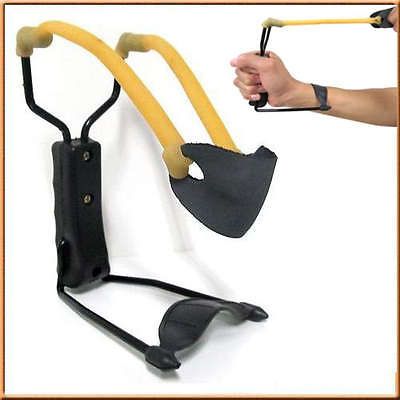 powerful folding wrist sling shot slingshot outdoor hunting high 