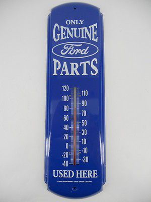 Ford Parts Thermometer Garage Gas Station Dealerhip Sign Oval Logo 