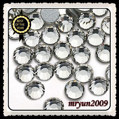 1440PCS 2028 Flatback CRYSTAL CLEAR Hotfix Rhinestones ss12 (3.00 3 