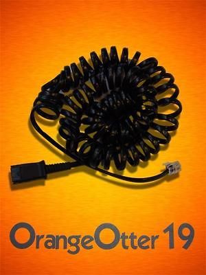 Plantronics QD Cable Cord 26716 01 for M10 M22 M12 MX10 Amps & Cisco 