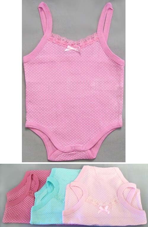 Super Baby New Wholesale Lot 6 Pcs Onesies In Polka Dots   N/ Born 