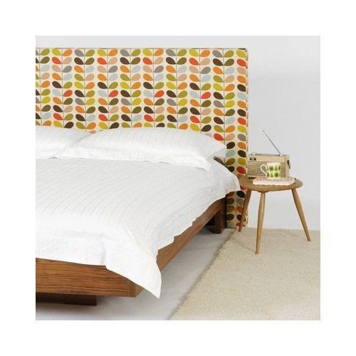 ORLA KIELY Single Size Duvet Cover Tiny Stem Jacquard   WHITE