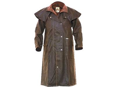 drizabone long oilskin heavy duty riding coat brown 3xl