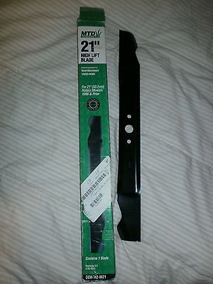 MTD 21 High lift blade for rotary mowers 1996 and prior PN #OEM 742 