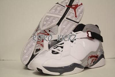 467808 105 NIKE AIR JORDAN 8.0 RETRO WHITE/BLACK/RE​D BUGS HARE 4 7Y 