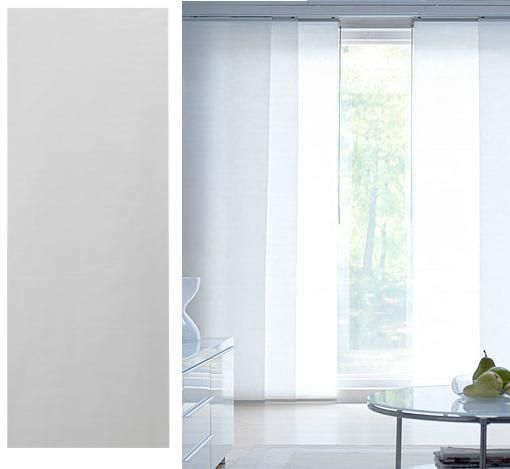   PANEL CURTAIN ROOM DIVIDER WHITE/BEIGE AVAILABLE 118x24 ANNO TUPPLUR