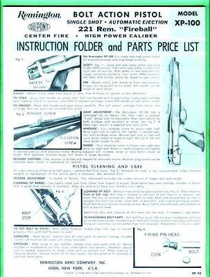 remington xp 100 221 fireball fac instruction manual r time