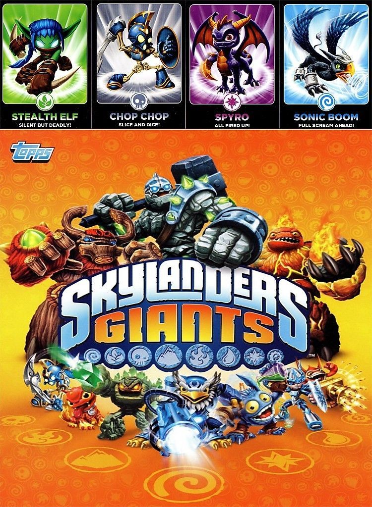 Skylanders Giants Choose Base Cards 121 123 (Characters & Hats)