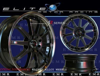 17x7 evoke xt wheels rims 4 lug gunmetal 4x100 114