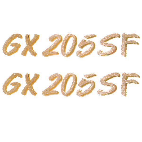 GLASTRON 0572442 METALLIC CHAMPAGNE / GOLD 8 IN GX 205SF BOAT DECAL 