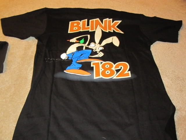 blink 182 black band t shirt new tags adult x small xs