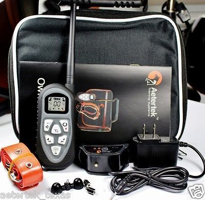 AT 219 REMOTE ONE DOG TRAINER WATERPROOF SHOCK TRAINING COLLAR AUTO 