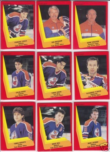 1990 91 cape breton oilers collin bauer 238 from canada