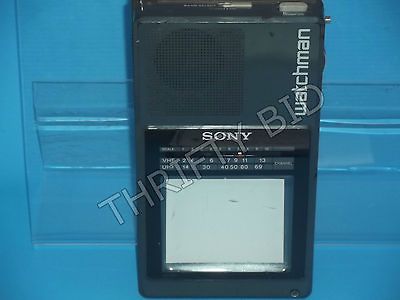 Sony Watchman FD 42A Black & White TV Vintage Fast Shipping