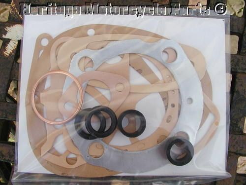 new NORTON 19S 1957 8 ES2 1957 66 ENGINE GASKET SET 500/600cc OHV 