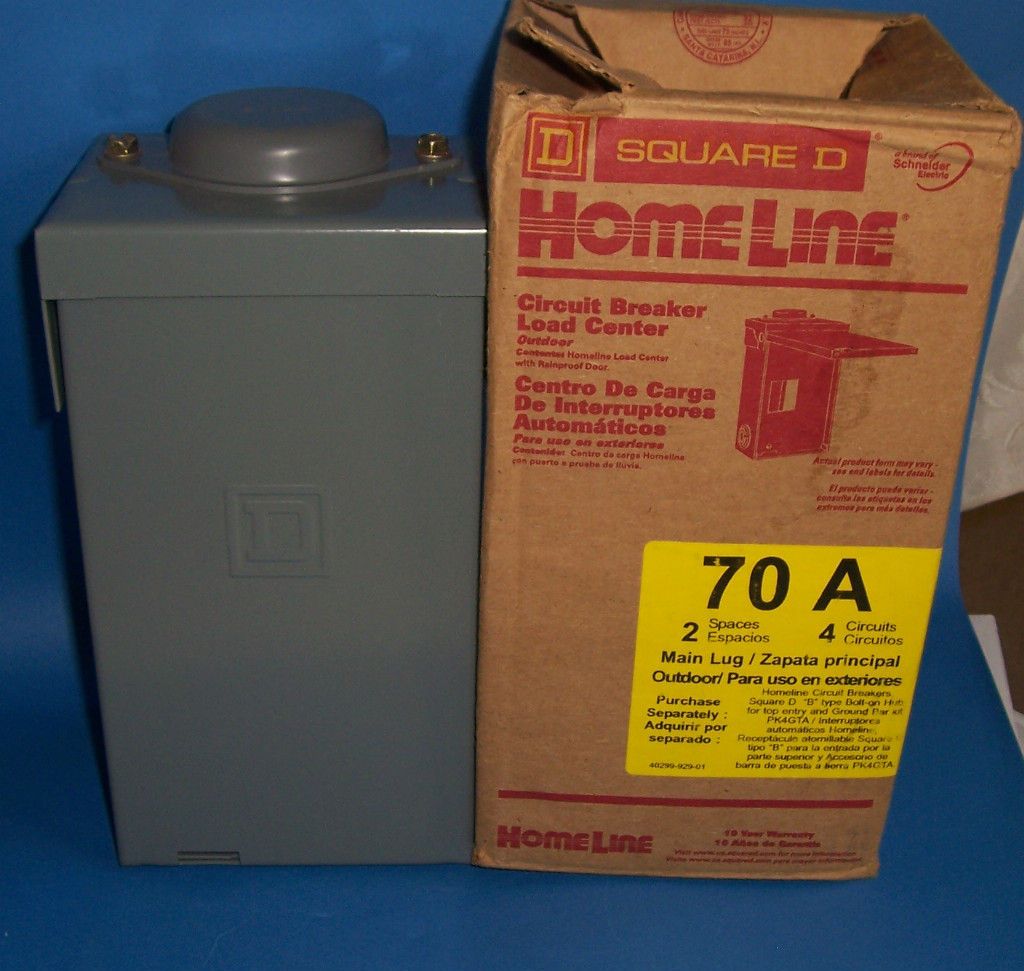 home line 70 a amp circuit breakers main lug load