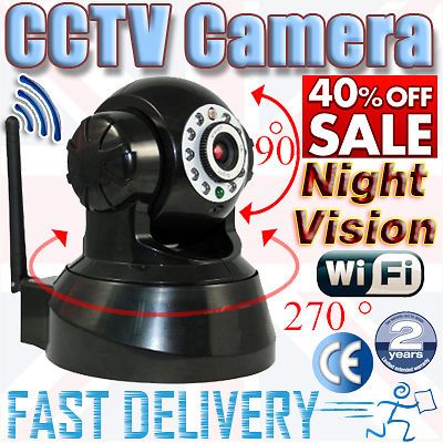 Network WiFi Pan Tilt Wireless IP CCTV Security Sensor Alarm IR Camera 