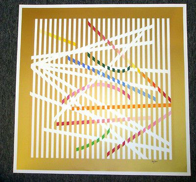 yaacov agam s n serigraph multimag 3 g mint coa