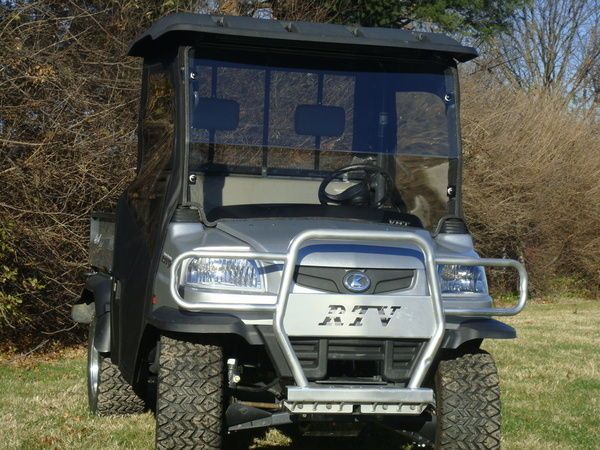 Clear LEXAN WINDSHIELD + Quick Connect Clamps ~ KUBOTA RTV500 ~ UTV 