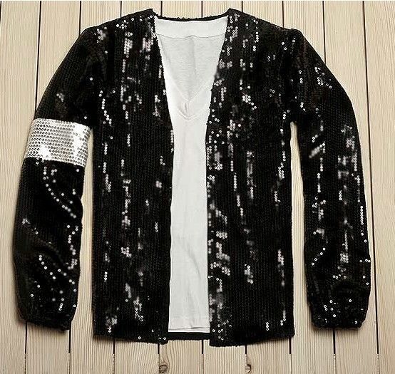 CLASSIC MICHAEL JACKSON BILLIE JEAN SEQUIN JACKET black color