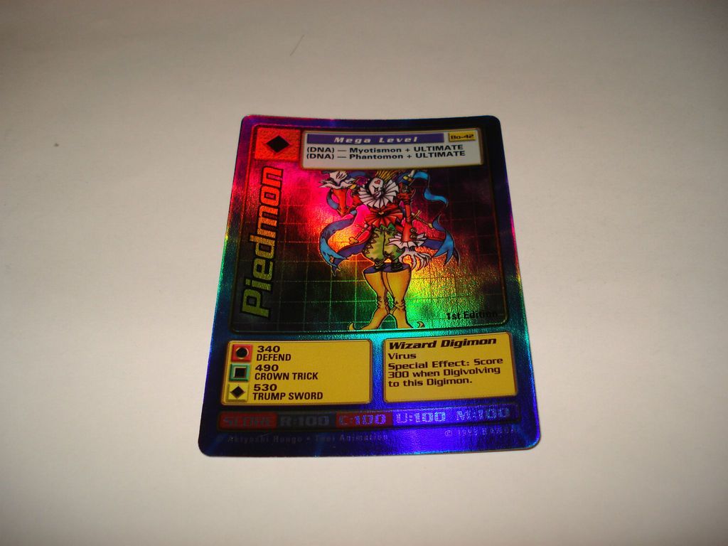 BANDAI DIGIMON HOLO / FOIL CARD BO 42 PIEDMON FREE COMBINE SHIP 1ST 