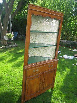 charming mid century corner cabinet  299 99