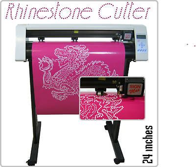 24 Rhinestone Vinyl Cutter + Sample Rhinestone film, tape + 60 deg 