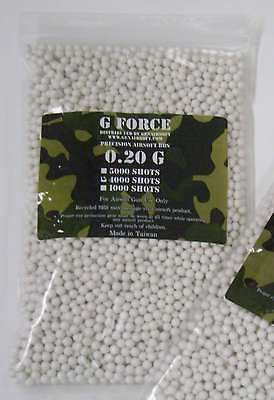 20g of 4000 count g force white bbs time left