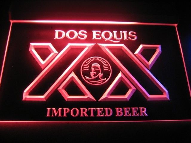 Dos Equis XX Imported Beer Logo Bar Pub Store Light Sign Neon W1701 