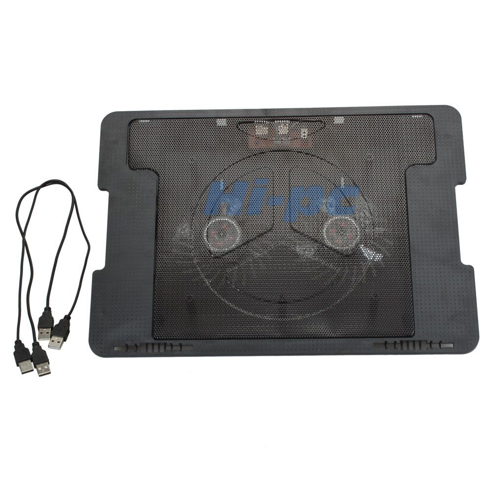 Port USB Laptop Cooling Cooler Stand Pad with 2 Fans for Notebook 9 