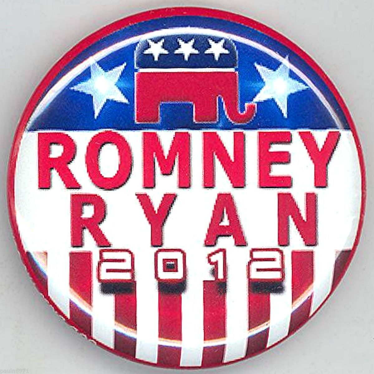 2012 Outstanding ROMNEY RYAN 2012 Campaign Button