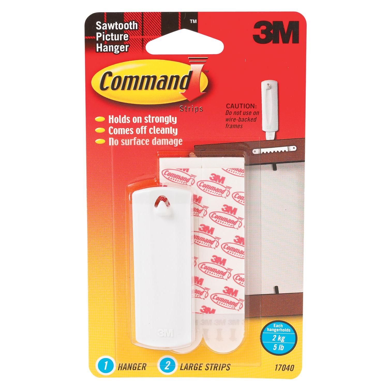 3M 17040 Saw Tooth Picture Hanger with Command Adhesive