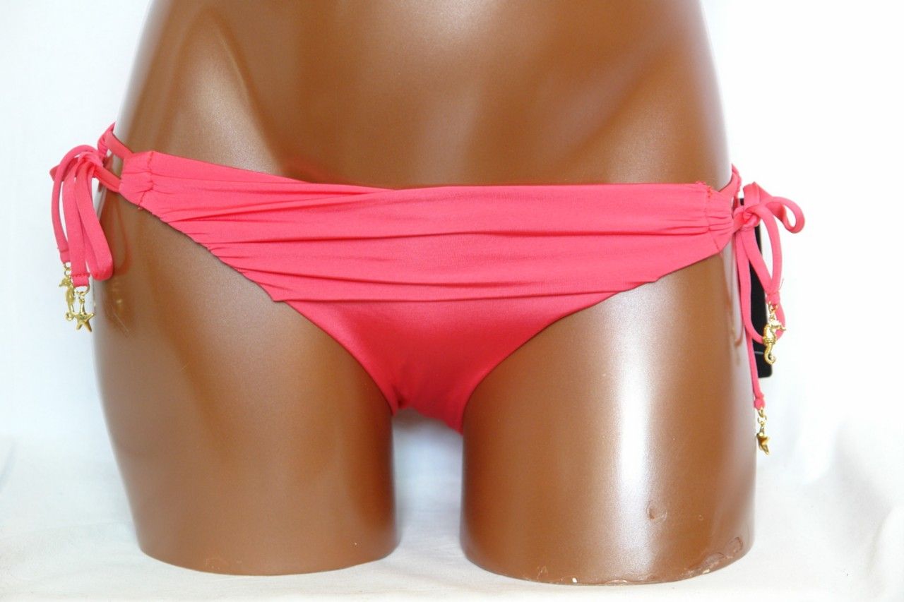 ABS by Allen Schwartz Coral Bikini Bottom Sz 10 12