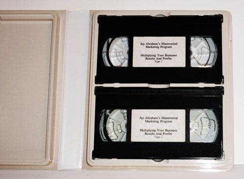 Jay Abrahams Mastermind Marketing Program Video Cassettes VHR