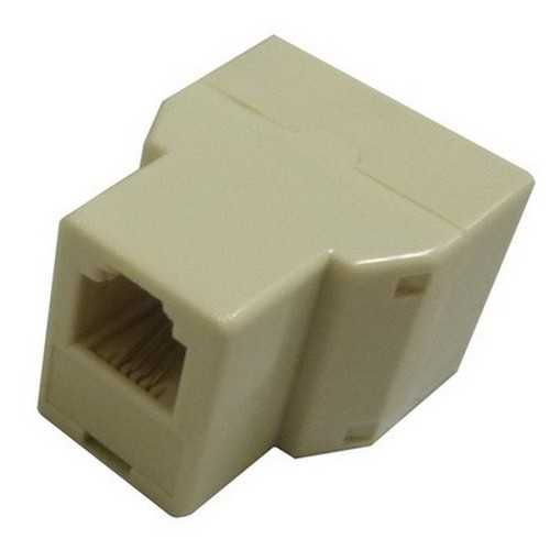 empalme duplicador para cables telefonicos con conectores rj11 6p4c 